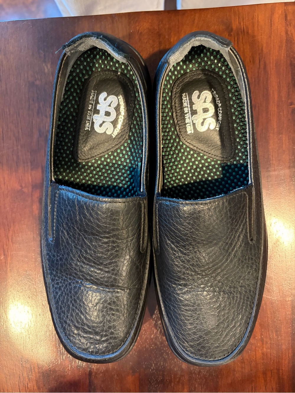 SAS Mens Weekender Leather Slip-On Loafers - NWOB